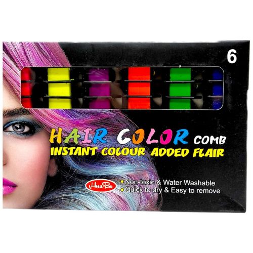 Фарба для волосся неонова 6 шт