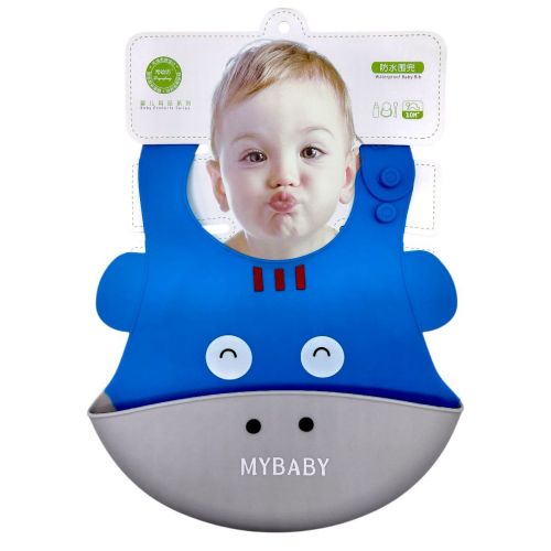 Слинявчик силіконовий (БЛАКИТНИЙ КОНИК)