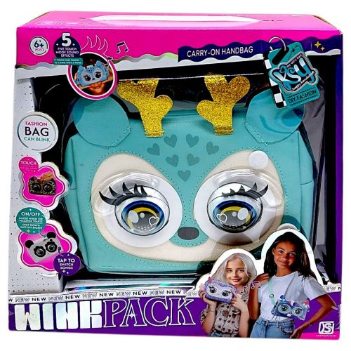 Інтерактивна сумочка (кліпає, звуки, музика, реагує на дотик) у коробці 25х24х10 см