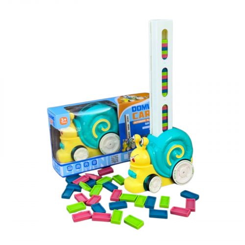 Равлик з доміно, на батарейках, декорація, фішки доміно, наліпки, в коробці