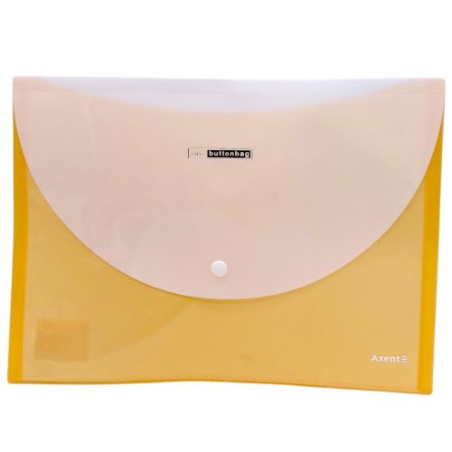 Папка пластикова на кнопці А4 (ПОМАРАНЧЕВА)