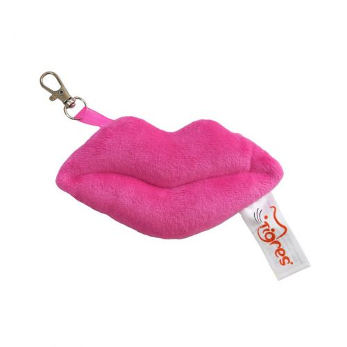 Брелок "Губи" рожеві, 12 см