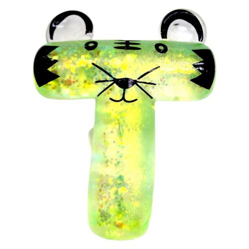 Антистрес жуйка-тягучка "Алфавіт" 9 см (ЗЕЛЕНА)