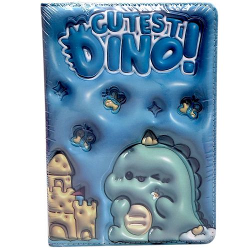 Блокнот 3D.Діно, ФОРМАТ А5 (БЛАКИТНИЙ)