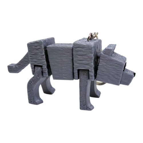 Брелок 3d друк "Minecraft: Вовк"