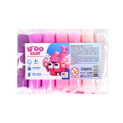 Набір для ліплення "UʼDO Clay: Пінкі"