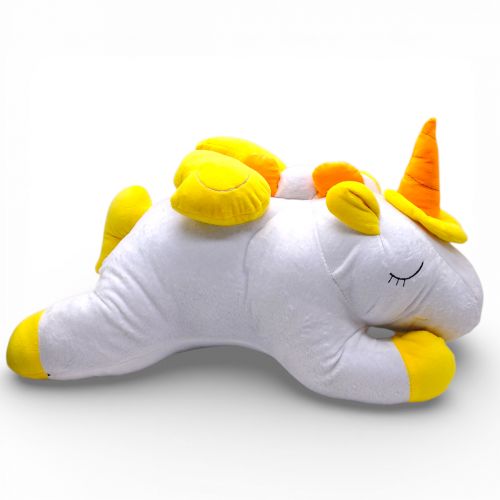 Мʼяка іграшка "Чарівний єдиноріг", БІЛО-ЖОВТИЙ, довжина 53 см