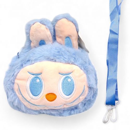 Мяка іграшка-сумочка "LABUBU/ЛАБУБУ" (БЛАКИТНИЙ)