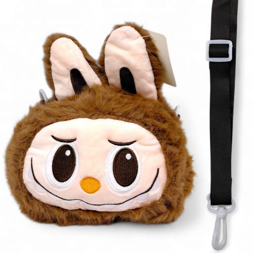 Мяка іграшка-сумочка "LABUBU/ЛАБУБУ" (КОРИЧНЕВИЙ)