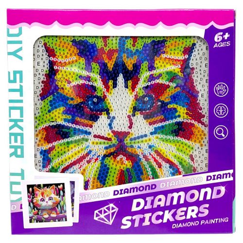 Алмазна мозаїка (стрази, інструменти, рамка) в коробці: 17,5х17,5 см