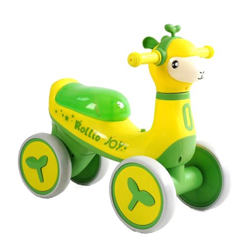 Велобіг JOY 4-х колісний (колеса PU, рама пластик, УКРАЇНСЬКЕ ОЗВУЧУВАННЯ та підсвічування) в коробці