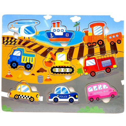 Вкладиші дерев'яні, 22,5х18 см (ТРАНСПОРТ)