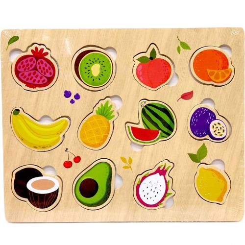 Вкладиші дерев'яні, 22,5х18 см (ФРУКТИ)
