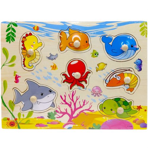 Вкладиші дерев'яні, 30х22.5 см (МОРСЬКІ ТВАРИНИ)