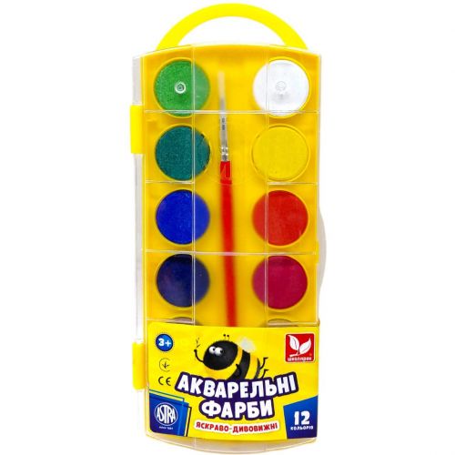 Фарби акварельні 12 кольорів