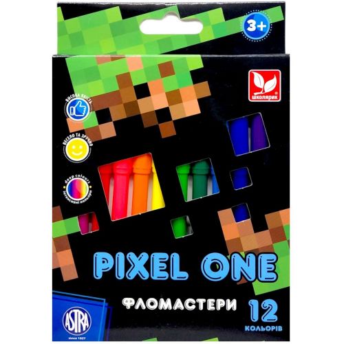 Фломастери Pixel One 12 кольорів