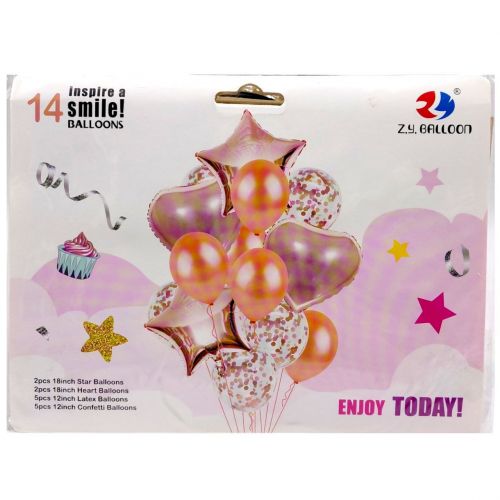 Кулі набір-букет 14 шт ENJOY TODAY (БРОНЗОВИЙ)