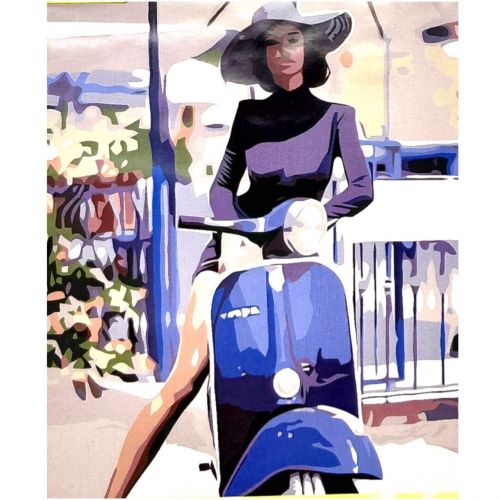 Картина по номерах "У стилi Vespa" 40*50