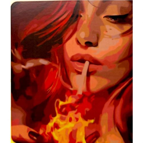 Картина по номерах "Вогняна жiнка" 40*50 см