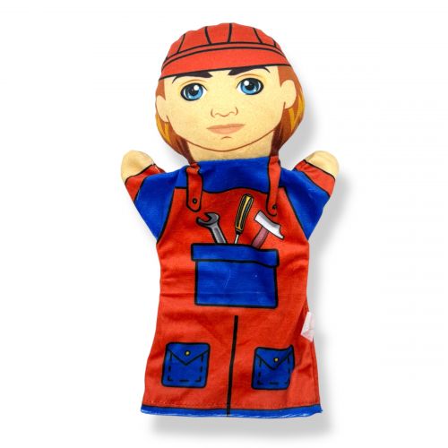 Мʼяка іграшка (Лялька на руку "Будівельник")