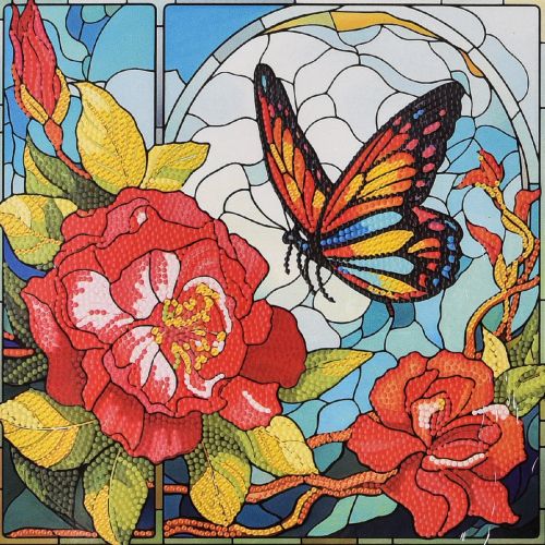 Алмазна мозаїка "Метелик літа" 30х30 см