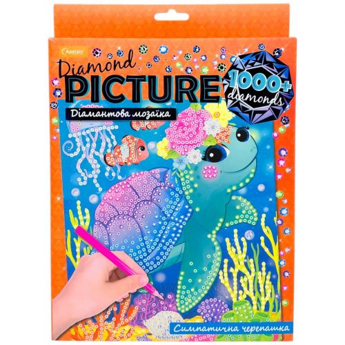 Алмазна мозаїка "Diamond Picture: Симпатична черепашка"