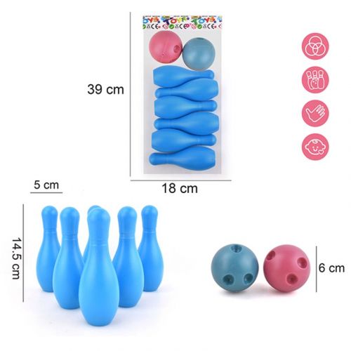 Боулінг (6 кеглів, 2 мʼячики)