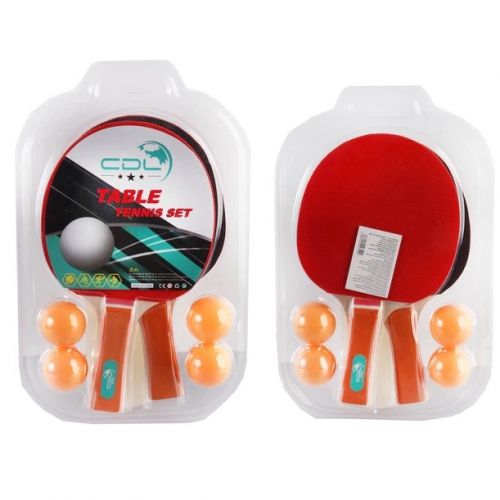 Теніс настільний (2 ракетки, 4 мʼячики) слюда