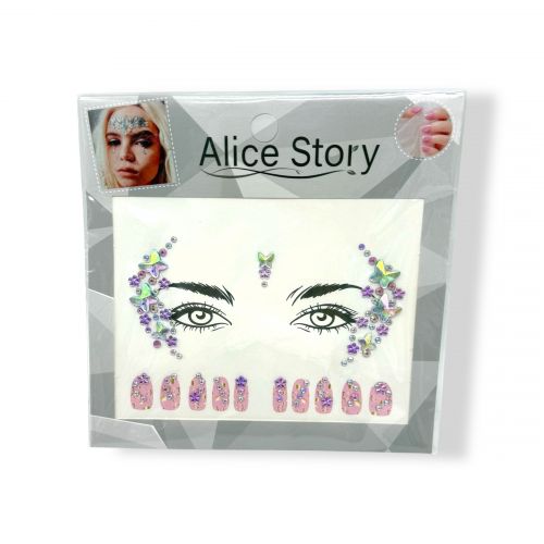 Наліпки-стрази для обличчя і нігтів (фiолетовий)