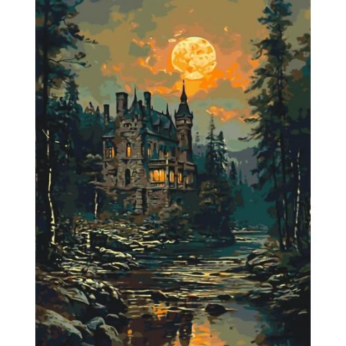 Картина за номерами "Таємничий замок" 40*50 см