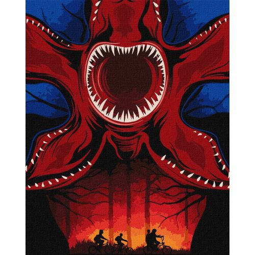 Набір для розпису по номерах "Полювання на монстра" 40х50см