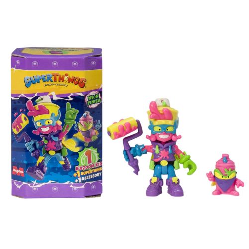 Ігровий набір SUPERTHINGS серії Neon Power – КАЗУМ-КІД (ФІОЛЕТОВИЙ)