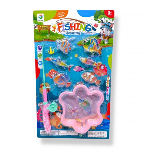 Рибалка, вудка, 8 рибок,  планшет 49*29см