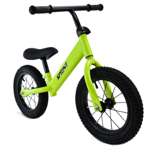 Велобіг (сталевий, колеса 12 дюймів надувні) зелений