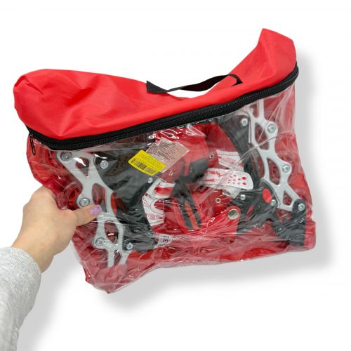 Ролики колеса PVC розмір S (30-33) в сумці (ЧЕРВОНІ)