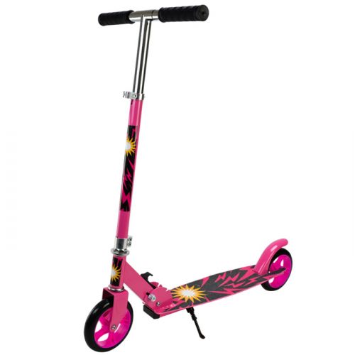 Самокат міський 2-х коліс. сталевий, колеса 145 мм (РОЖЕВИЙ)