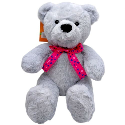 Мʼяка іграшка Ведмедик Тедді 35 см (СІРИЙ)