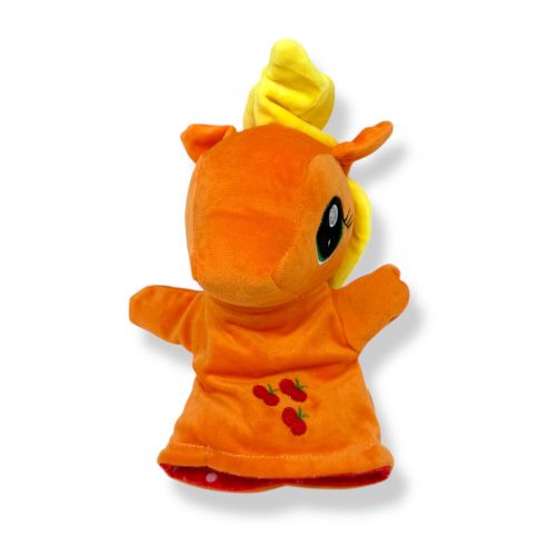 Мʼяка іграшка-рукавичка "Поні" (23см) (ПОМАРАНЧЕВА)