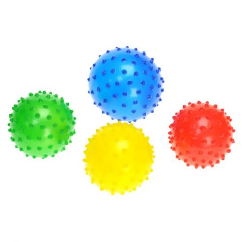 Мʼяч дитячий "Їжачок", 9 см, 4 шт в сітці