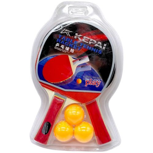 Ракетки для настільного тенісу з мʼячиками на блістері KEPAI KP-0235