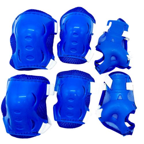 Захисне спорядження, налокітники, наколінники, запястя, у сітці (СИНІЙ)