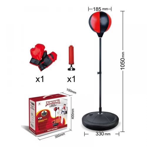 Боксерська груша на стійці з рукавичками та насосом (кор.40*10*35 см)