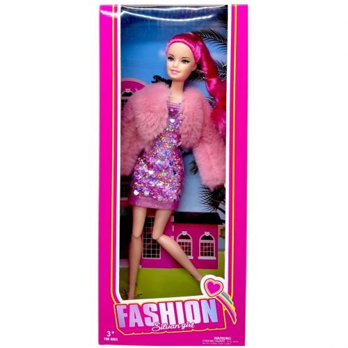 Лялька а у стильному вбранні (РОЖЕВА)