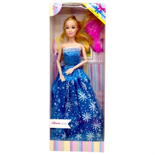 Лялька сукні з бантом (БЛАКИТНА)