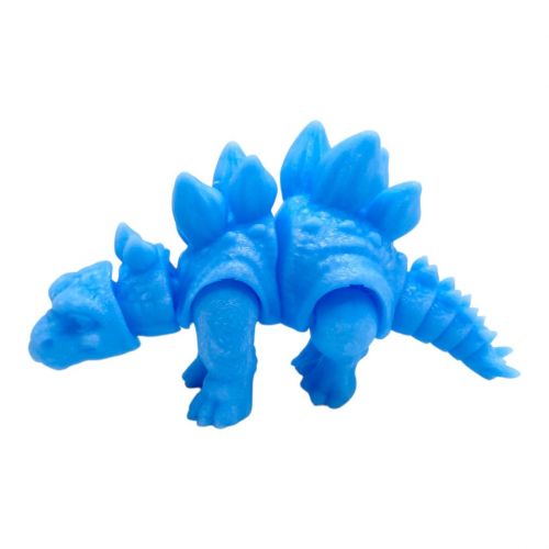 Іграшка рухлива 3D Динозавр 18 см, Стегозавр (БЛАКИТНИЙ)