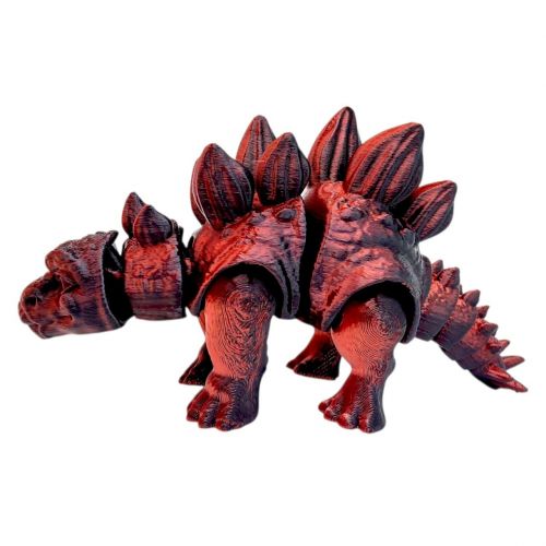 Іграшка рухлива 3D Динозавр 18 см, Стегозавр (КОРИЧНЕВИЙ)