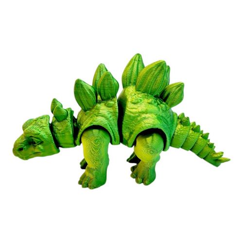 Іграшка рухлива 3D Динозавр 18 см, Стегозавр (ЗЕЛЕНИЙ)