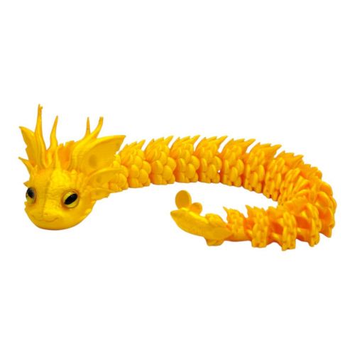 Іграшка рухлива 3D Королівський Дракон 32см (ЖОВТИЙ)