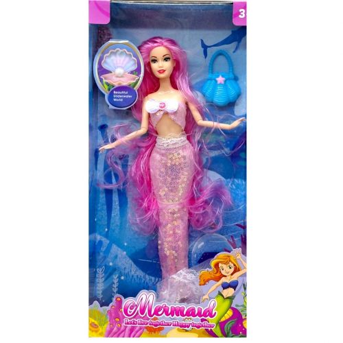Лялька русалка "Mermaid" 30см (РОЖЕВА)
