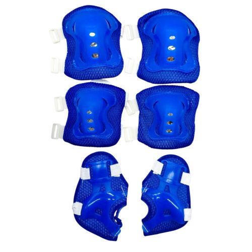 Захисне спорядження: нарукавники, наколінники з липучками в сітці (СИНІЙ)